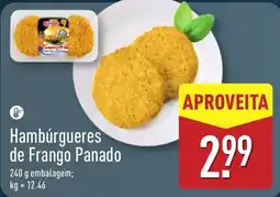 ALDI Hambúrgueres de Frango Panado promoção