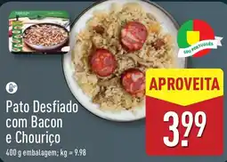 ALDI Pato Desfiado com Bacon e Chouriço promoção