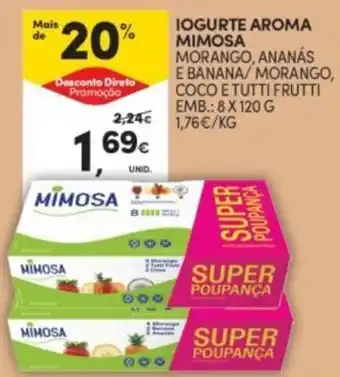 Continente Iogurte aroma mimosa promoção