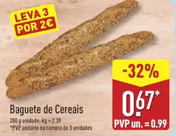 ALDI Baguete de Cereais promoção