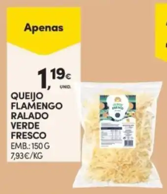 Continente Queijo flamengo ralado verde fresco promoção