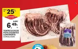 Continente Tentáculos de pota gigantes continente congeladas promoção