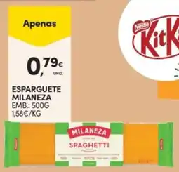 Continente Esparguete milaneza promoção