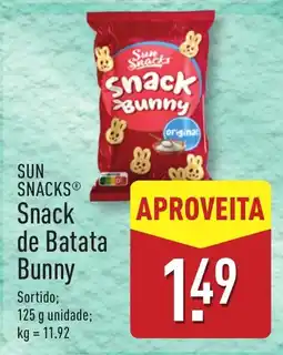 ALDI SUN SNACKS Snack de Batata Bunny promoção