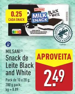 ALDI MILSANI Snack de Leite Black and White promoção
