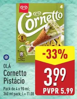 ALDI OLÁ Cornetto Pistácio promoção