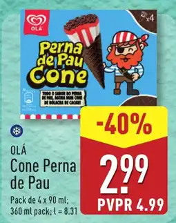 ALDI OLÁ Cone Perna de Pau promoção