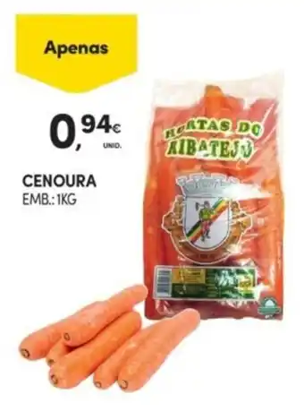 Continente Cenoura promoção