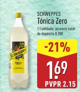 ALDI SCHWEPPES Tónica Zero promoção