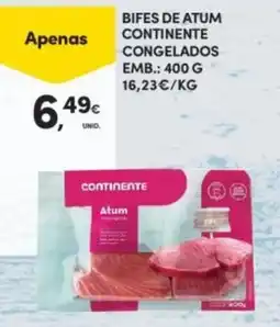 Continente Bifes de atum continente congelados promoção