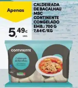 Continente Caldeirada de bacalhau msc continente congelado promoção