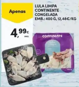Continente Lula limpa continente congelada promoção