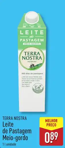 ALDI TERRA NOSTRA Leite de Pastagem Meio-gordo promoção
