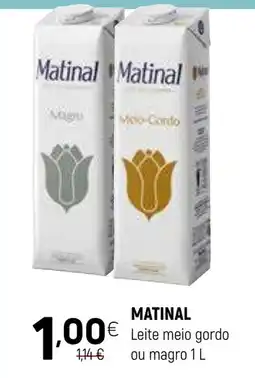 Coviran MATINAL Leite meio gordo ou magro promoção