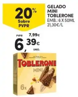 Continente Gelado mini toblerone promoção