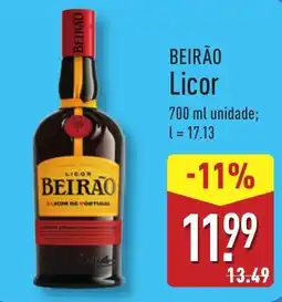 ALDI BEIRÃO Licor promoção