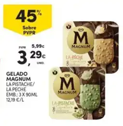 Continente Gelado magnum la pistache/ la peche promoção