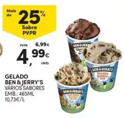 Continente Gelado ben & jerry's varios sabores promoção