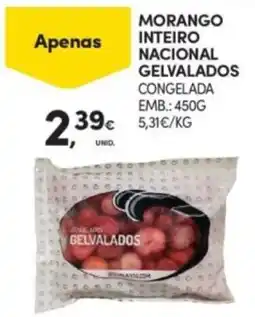Continente Morango inteiro nacional gelvalados promoção