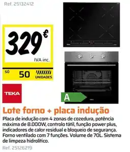 Obramat Lote forno + placa indução promoção
