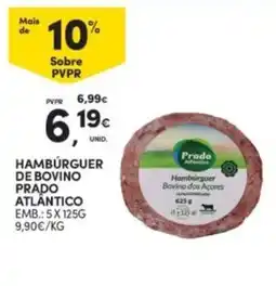 Continente Hamburguer de bovino prado atlântico promoção