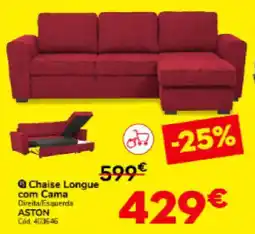 Conforama Chaise Longue com Cama promoção