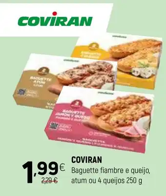 Coviran COVIRAN Baguette fiambre e queijo, atum ou 4 queijos promoção