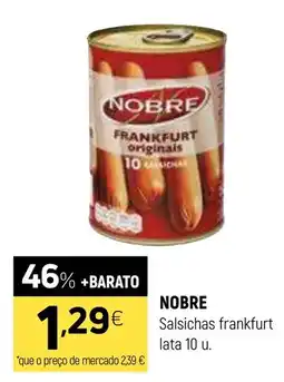Coviran NOBRE Salsichas frankfurt lata 10 u. promoção