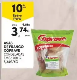 Continente Asas de frango cóprave congeladas promoção