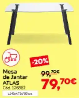 Conforama Mesa de Jantar ATLAS promoção