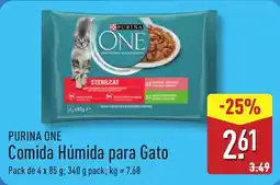ALDI PURINA ONE Comida Húmida para Gato promoção
