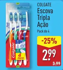 ALDI COLGATE Escova Tripla Ação promoção