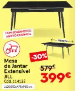 Conforama Mesa de Jantar Extensivel JILL promoção