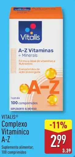 ALDI VITALIS Complexo Vitamínico A-Z promoção
