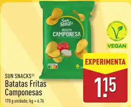 ALDI SUN SNACKS Batatas Fritas Camponesas promoção