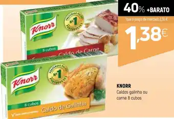 Coviran KNORR Caldos galinha ou carne 8 cubos promoção