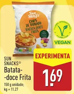ALDI SUN SNACKS Batata-doce Frita promoção