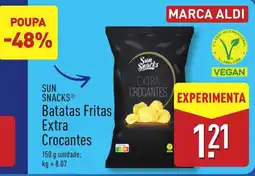 ALDI SUN SNACKS Batatas Fritas Extra Crocantes promoção