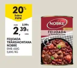 Continente Feijoada transmontana nobre promoção