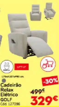 Conforama Cadeirão Relax Elétrico GOLF promoção