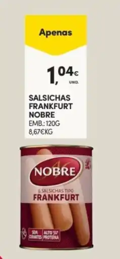 Continente Salsichas frankfurt nobre promoção