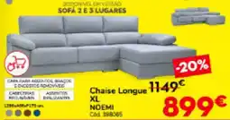 Conforama Chaise Longue XL NOEMI promoção