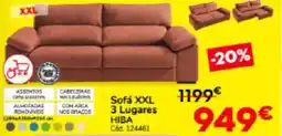 Conforama Sofá XXL 3 Lugares HIBA promoção