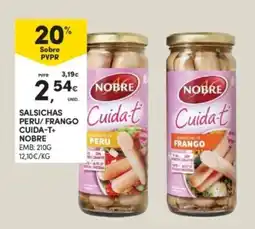 Continente Salsichas peru/frango cuida-t+ nobre promoção