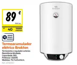 Obramat Termoacumulador elétrico Brokton promoção