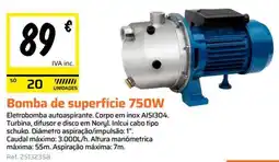 Obramat Bomba de superfície 750W promoção