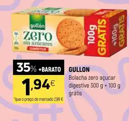 Coviran GULLON Bolacha zero açucar digestive promoção