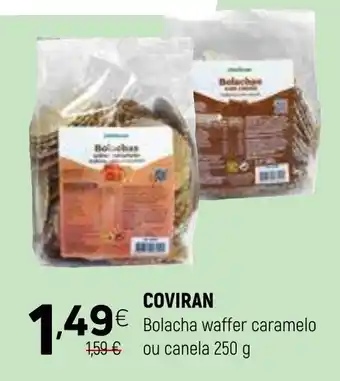 Coviran COVIRAN Bolacha waffer caramelo ou canela promoção