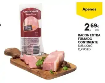 Continente Bacon extra fumado continente promoção