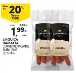 Continente Linguiça damatta corrente/picante promoção